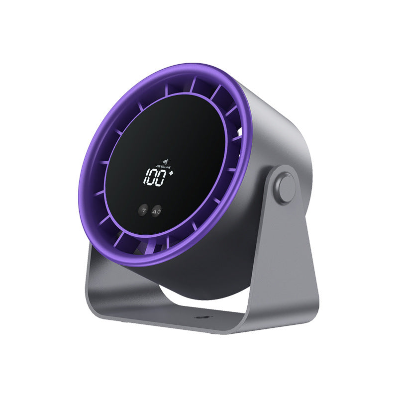 Rechargeable USB Desktop Fan with Digital Display