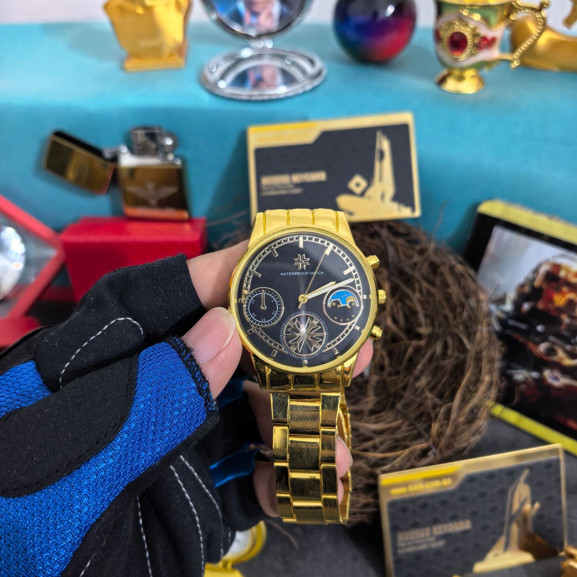Retro Flip Pocket Watch with Quartz Movement