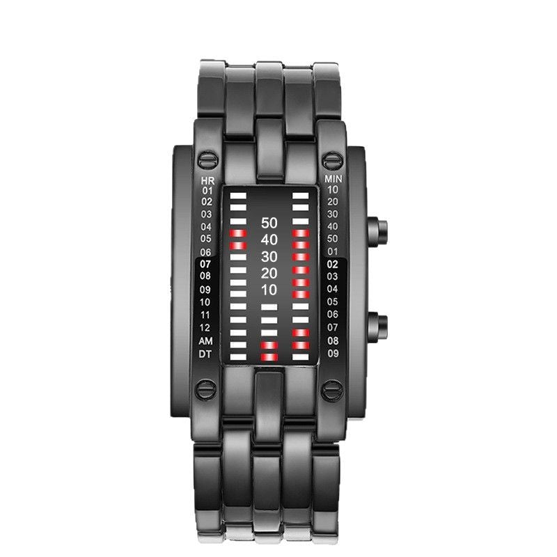 LED Binary Display Electronic Watch
