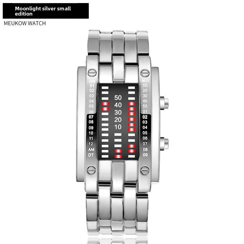 LED Binary Display Electronic Watch