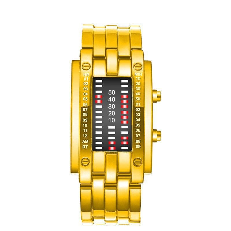 LED Binary Display Electronic Watch