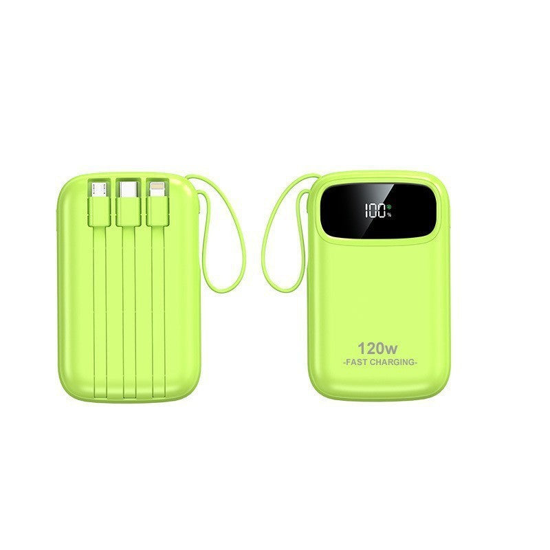 20000mAh Portable Power Bank with Built-in Cable