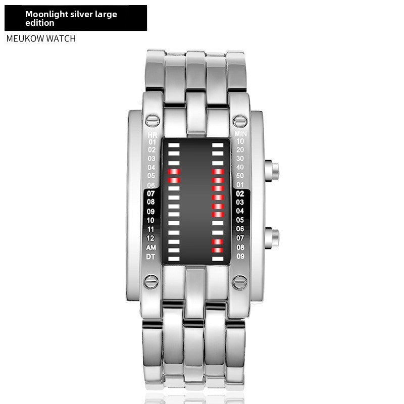 LED Binary Display Electronic Watch